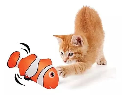 Miniatura 2 de Juguete electrico para gatos pescado